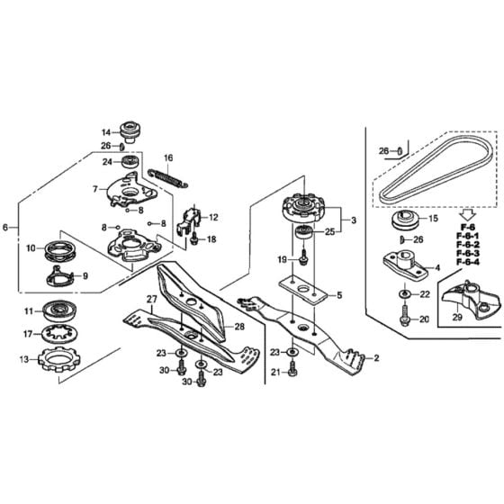 Rotary Blade for Honda HRX426C - PXE Lawn Mower