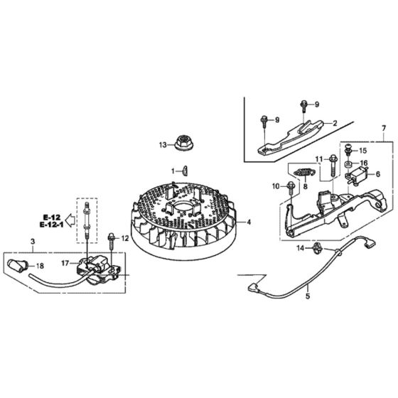 Flywheel for Honda HRX426C - SDE Lawn Mower