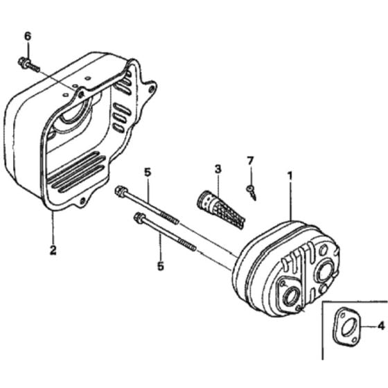 Muffler for Honda HRX476C1 - HYEE Lawn Mower