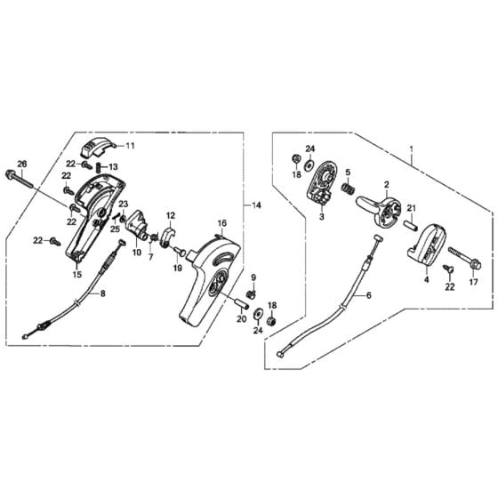 Throttle for Honda HRX476C1 - HYEE Lawn Mower