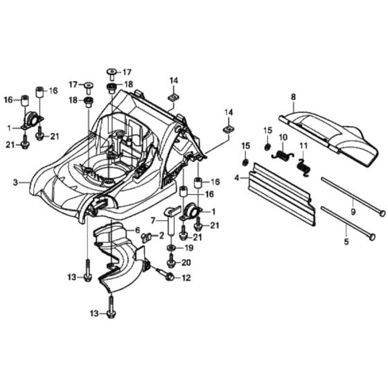 Cutter Housing for Honda HRX476C1 - HYEE Lawn Mower