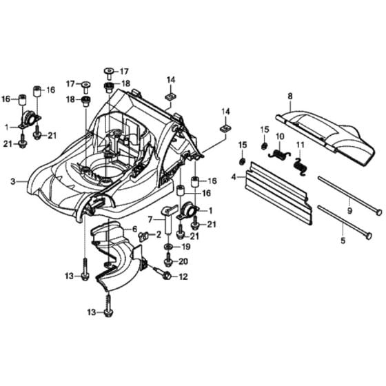 Cutter Housing for Honda HRX476C1 - PKEE Lawn Mower