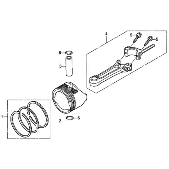 Piston for Honda HRX476C1 - PKEE Lawn Mower