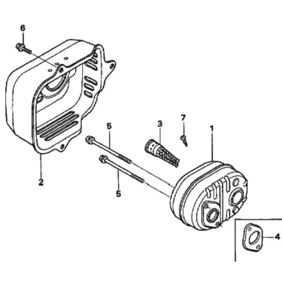 Muffler for Honda HRX476C1 - VYEE Lawn Mower