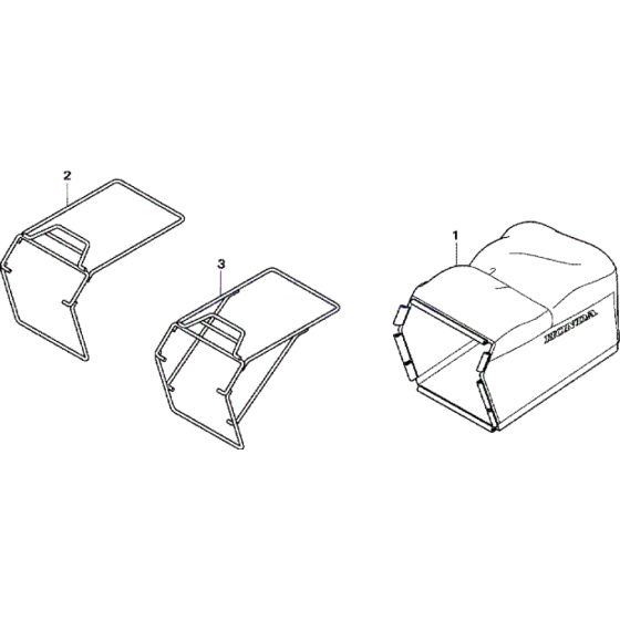 Grass Bag and Frame Assembly for Honda HRX476 HX Lawnmower