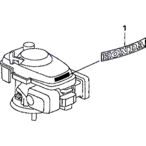 Decal Assembly for Honda HRX476 HX Lawnmower