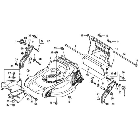 Cutter Housing for Honda HRX537C - HME Lawn Mower