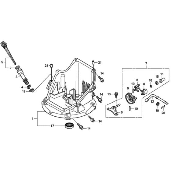 Oil Pan for Honda HRX537C - TDE Lawn Mower