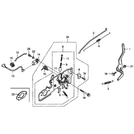 Control for Honda HRX537C1 - HMEA Lawn Mower