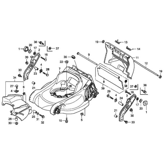 Cutter Housing for Honda HRX537C1 - HMEA Lawn Mower