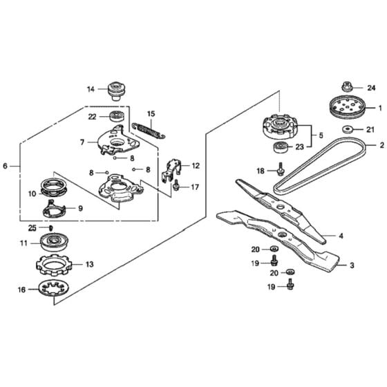 Rotary Blade for Honda HRX537C1 - HXEA Lawn Mower