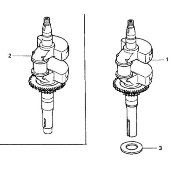 Crankshaft for Honda HRX537C1 - HXEA Lawn Mower