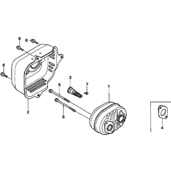 Muffler for Honda HRX537C1 - VYEA Lawn Mower