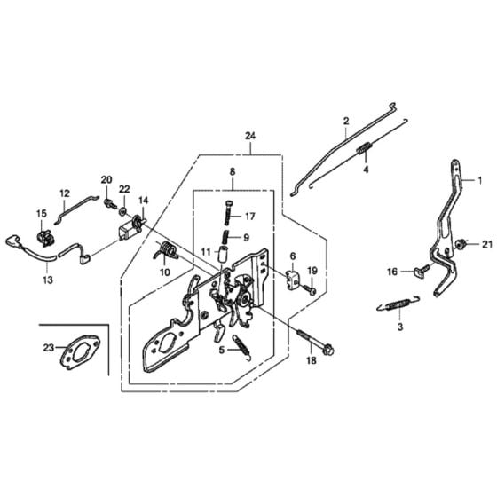 Control for Honda HRX537C1 - VYEA Lawn Mower