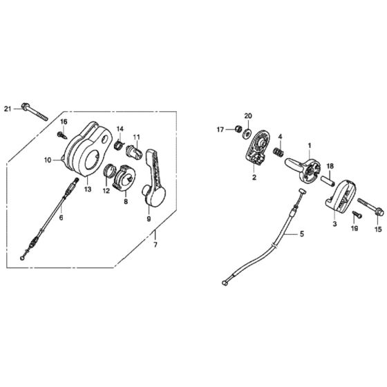 Throttle Lever for Honda HRX537C1 - VYEA Lawn Mower