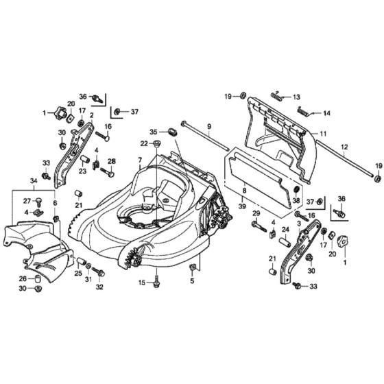 Cutter Housing for Honda HRX537C1 - VYEA Lawn Mower