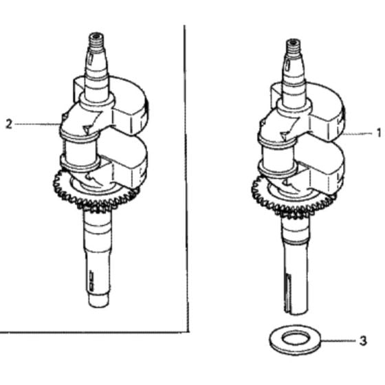 Crankshaft for Honda HRX537C2 - HZEA Lawn Mower