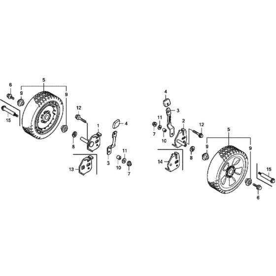 Front Wheel for Honda HRX537C2 - VKEA Lawn Mower