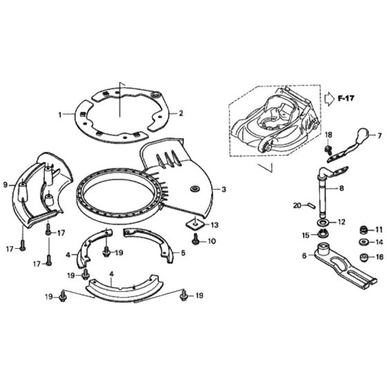 Shutter for Honda HRX537C2 - VKEA Lawn Mower