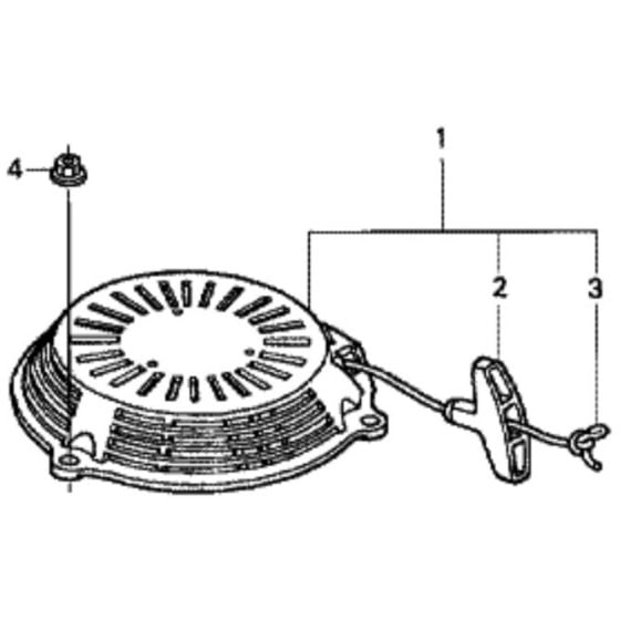 Recoil Starter for Honda HRX537C2 - VKEA Lawn Mower