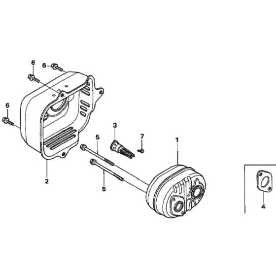 Muffler for Honda HRX537C2 - VYEA Lawn Mower