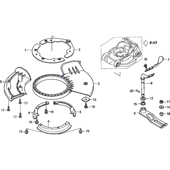 Cutter Deck Shut-off Assembly for Honda HRX537 HXE Lawn Mowers