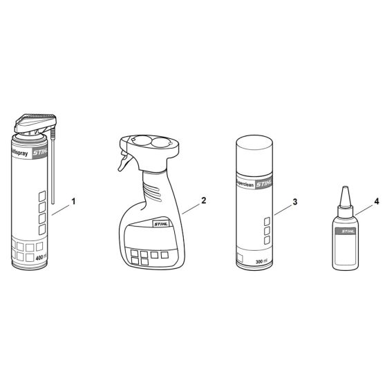 Cleaning productsfor Stihl HS 56, HS 56 C Hedge Trimmer