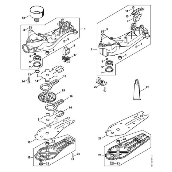 Gear Head for Stihl HS 87 R Hedge Trimmer