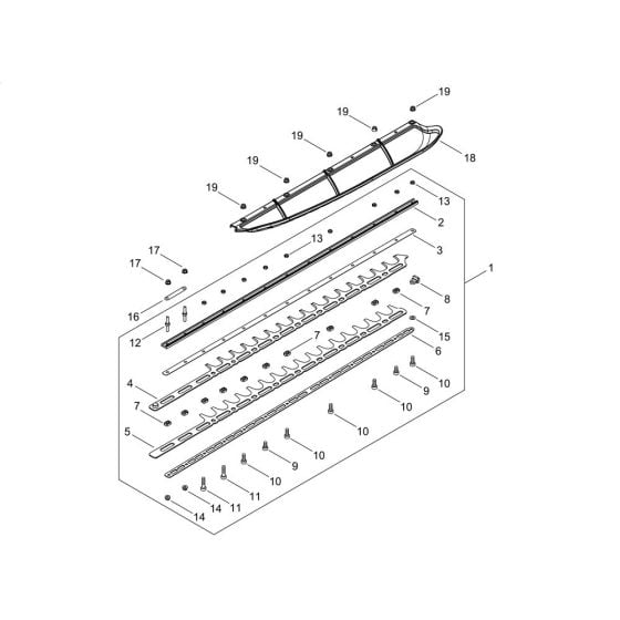 Cutting Blade for Shindaiwa HT320S Hedgetrimmer