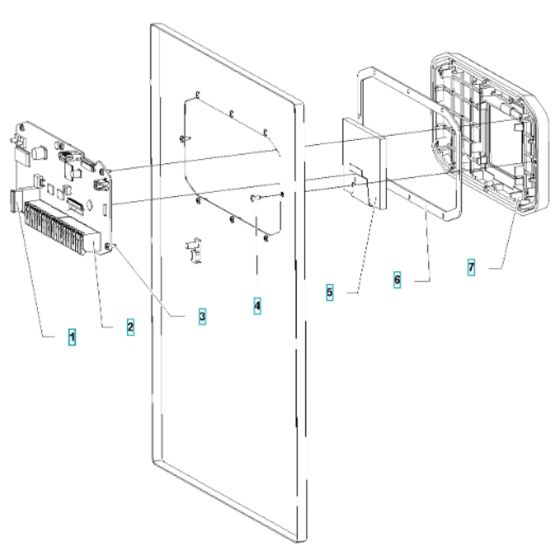 Control Panel Assy for HTCD60 Husqvarna Dust Extractor