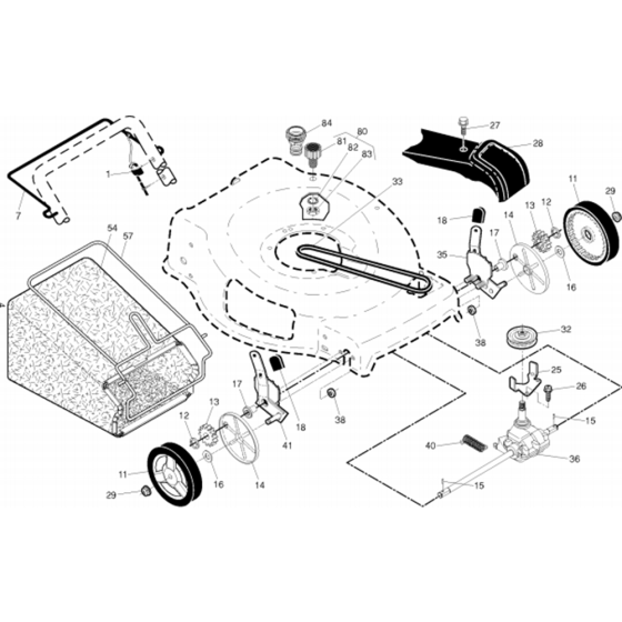 Drive Assembly for Husqvarna HU550FH Consumer Lawn Mower