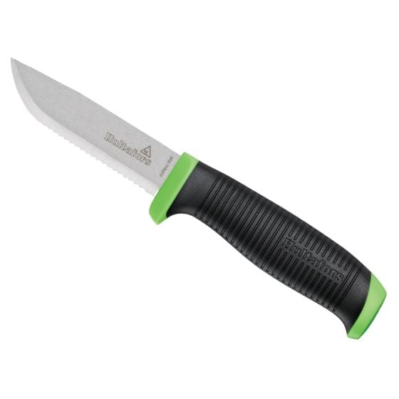 Hultafors RKR GH Rope Knife is fitted with a friction grip & serrated blade