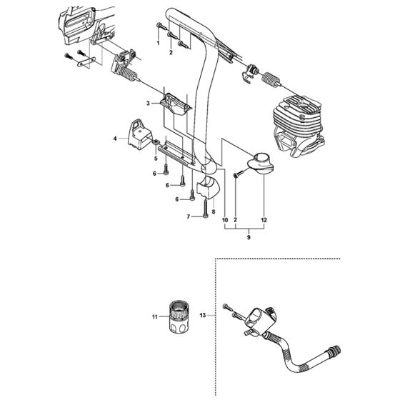 Ground Support Assembly for Husqvarna K760 Disc Cutters