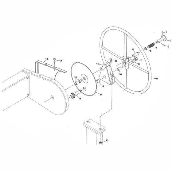 Handwheel Assembly for Altrad Belle Premier T Site Mixer