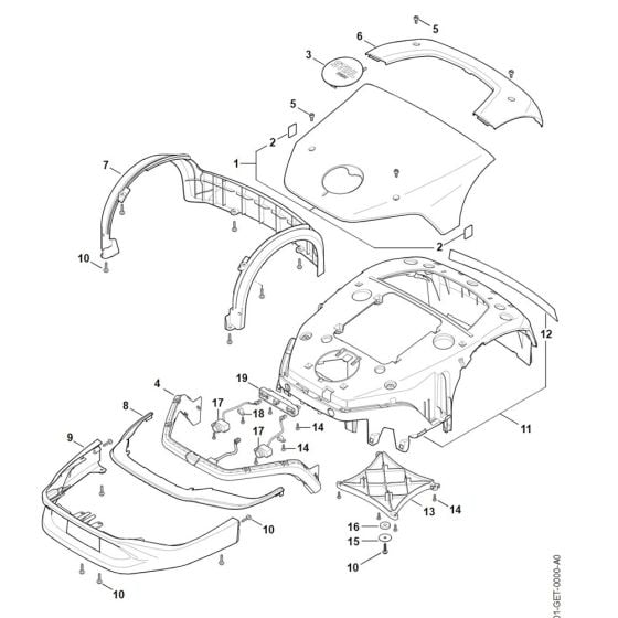 Machine Cover for Stihl iMOW 5.0 Robotic Mower