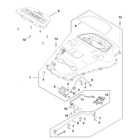 Housing Upper Part for Stihl iMOW 5.0 Robotic Mower