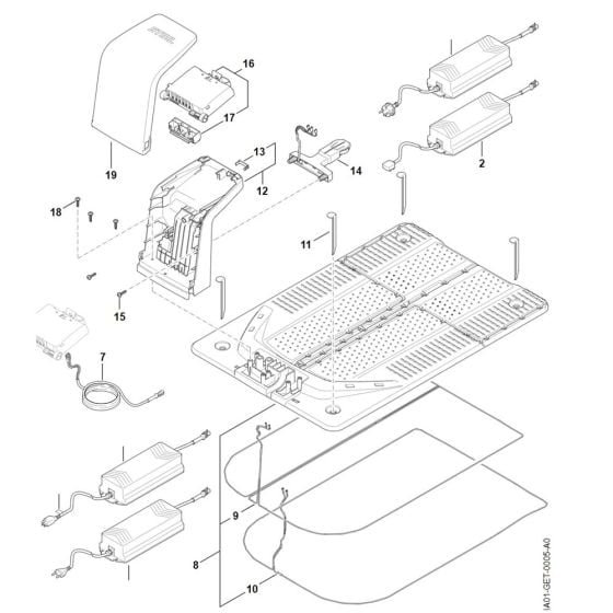 Docking Station for Stihl iMOW 5.0 Robotic Mower