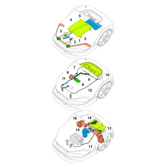 Ladder Diagram for Stihl iMOW 5.0 EVO Robotic Mower