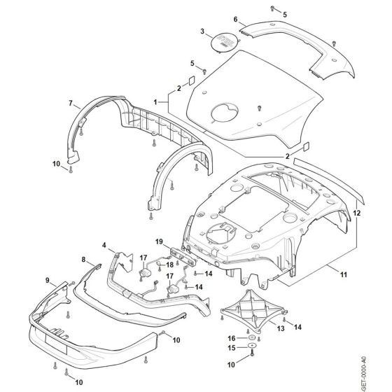 Machine Cover for Stihl iMOW 6.0 Robotic Mower