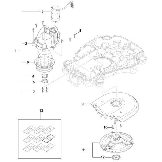 Mowing Deck, Height Adjustment for Stihl iMOW 6.0 Robotic Mower