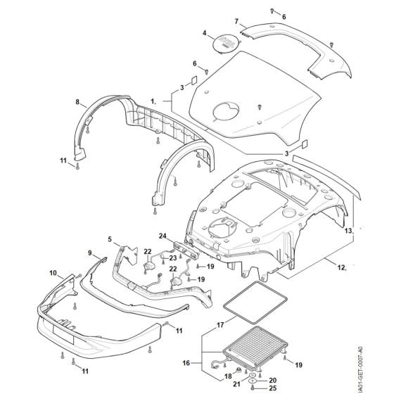 Machine Cover for Stihl iMOW 6.0 EVO Robotic Mower