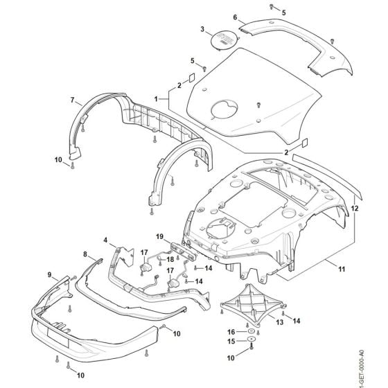 Machine Cover for Stihl iMOW 7.0 Robotic Mower