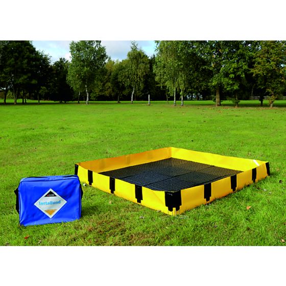 Portable Containment Bund 100×200×25cm with Flexible Walls Capacity 500ltrs