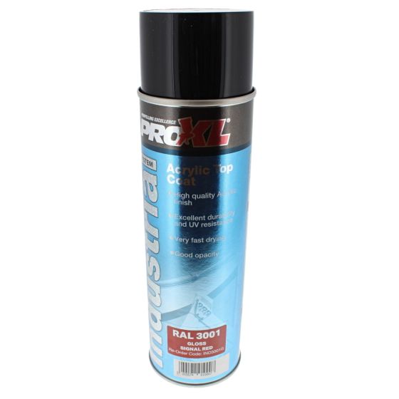 ProXL Industrial Acrylic Topcoat Aerosol - RAL 3001 Signal Red (500ML)