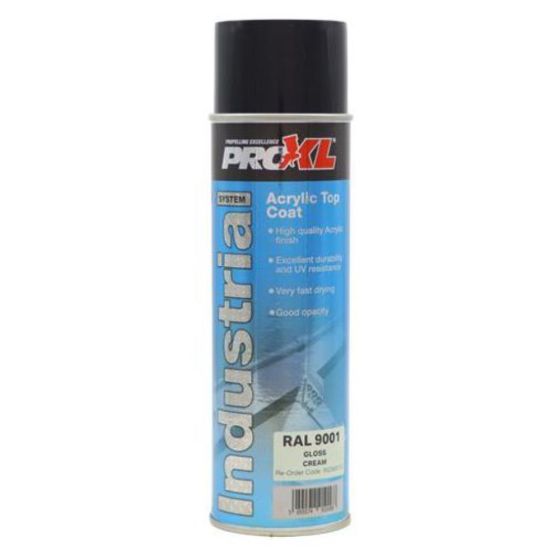 Proxl Industrial - Acrylic Topcoat Aerosol - Ral 9001 Cream (500ML)