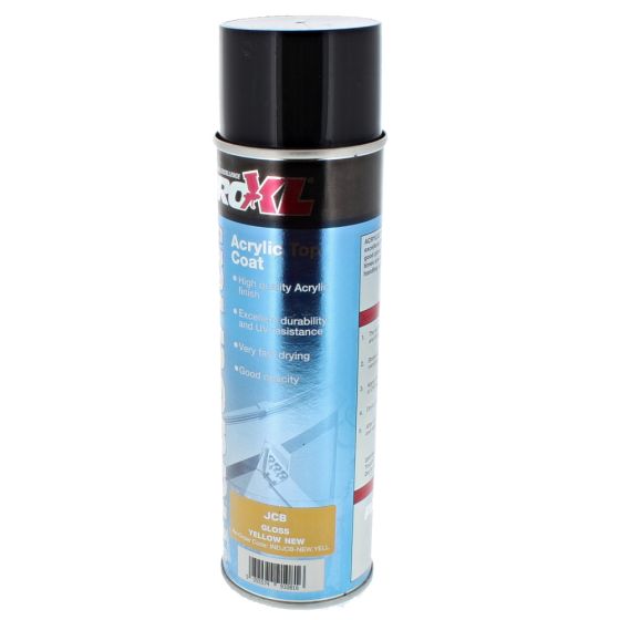 RAL1007 Proxl Industrial - Acrylic Topcoat Aerosol - JCB Yellow New 500ML