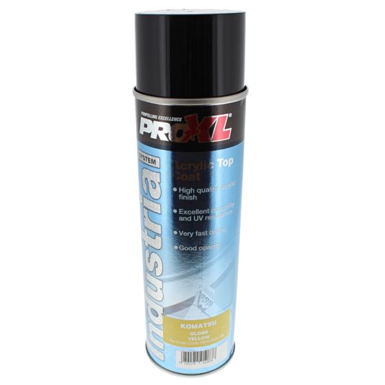 ProXL Industrial Acrylic Topcoat Aerosol - Komastu Yellow (500ML)