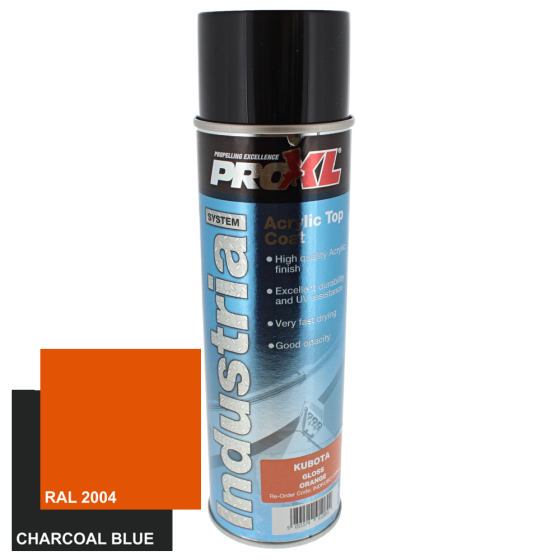 ProXL Industrial Acrylic Topcoat Aerosol - Kubota Colours (500ML)