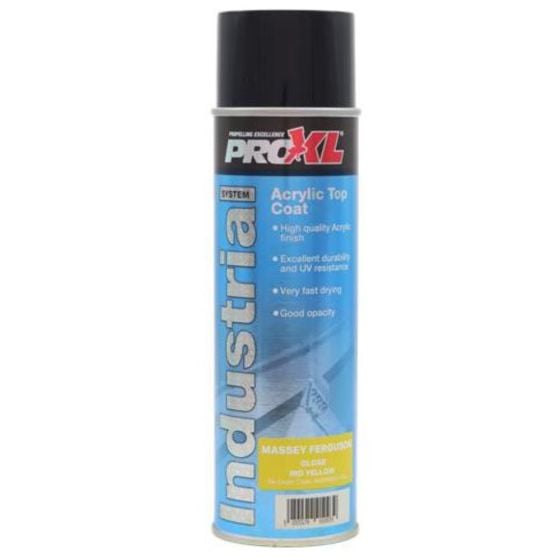 Proxl Industrial - Acrylic Topcoat Aerosol - Massey Ferguson Ind Yellow (500ML)