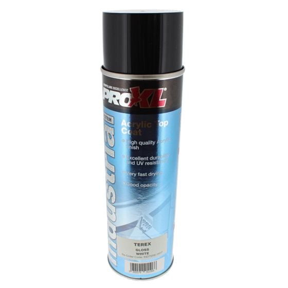 RAL 1013 ProXL Industrial Acrylic Topcoat Aerosol - Terex White (500ML)